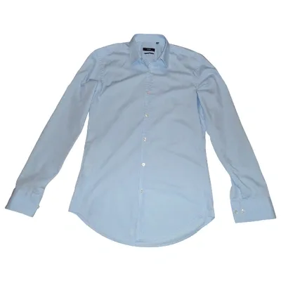 Pre-owned Hugo Boss Shirt In Blue