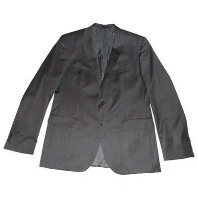 Pre-owned Hugo Boss Wool Jacket In Black