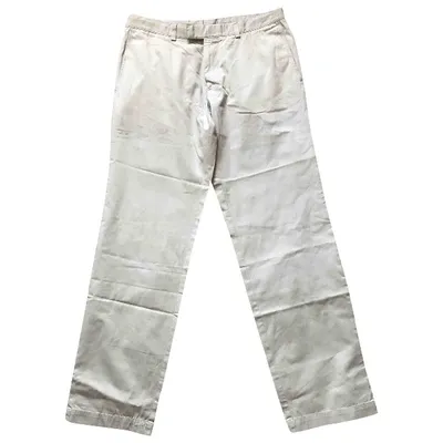 Pre-owned Hugo Boss Trousers In Beige