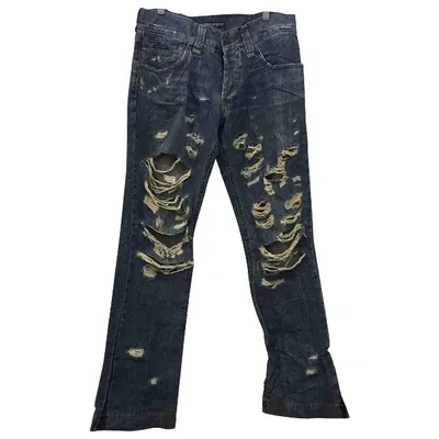 Pre-owned Dolce & Gabbana Straight Jeans In Blue