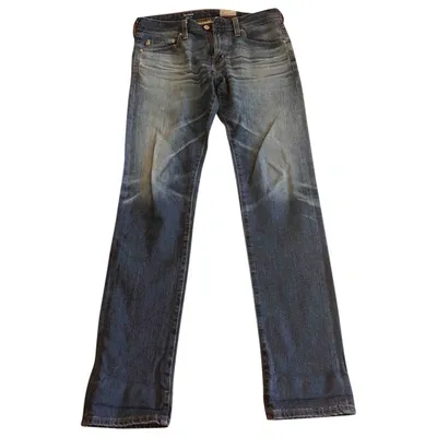 Pre-owned Ag Slim Jean In Blue