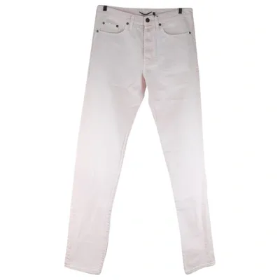 Pre-owned Saint Laurent Slim Jean In Pink