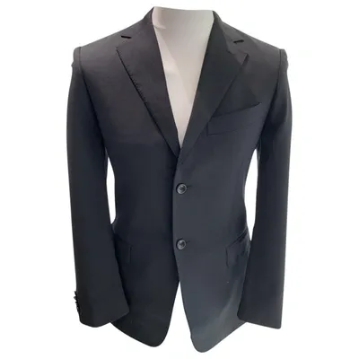 Pre-owned Pal Zileri Wool Suit In Black