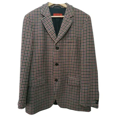 Pre-owned Hugo Boss Wool Jacket In Multicolour