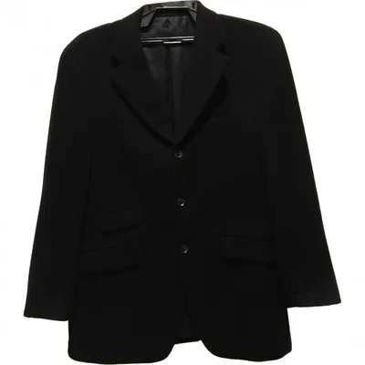 Pre-owned Burberry Wool Jacket In Black