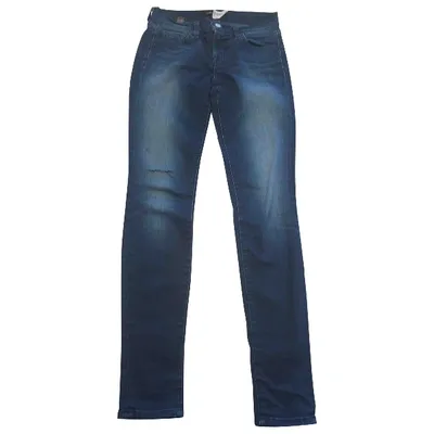 Pre-owned J Brand Slim Jeans In Blue