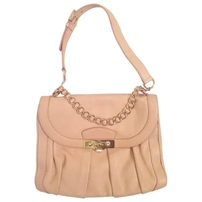 Pre-owned Bally Leather Handbag In Pink