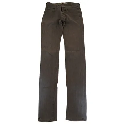 Pre-owned J Brand Trousers In Grey