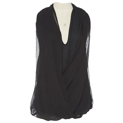 Pre-owned Haute Hippie Silk Vest In Black