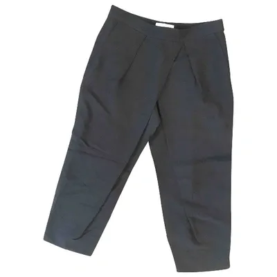 Pre-owned Chloé Trousers In Black