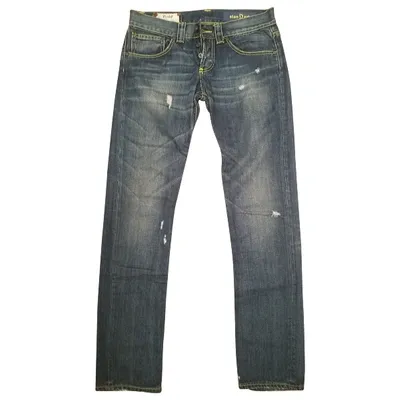 Pre-owned Dondup Straight Jeans In Blue