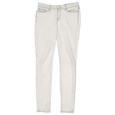 Pre-owned J Brand Slim Jeans In Ecru