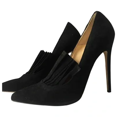 Pre-owned Bionda Castana Heels In Black