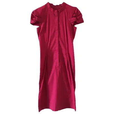 Pre-owned Hugo Boss Mid-length Dress In Pink