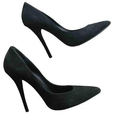 Pre-owned Balmain Heels In Black