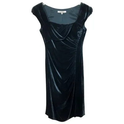 Pre-owned Lk Bennett Velvet Mid-length Dress In Blue