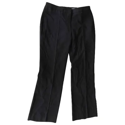 Pre-owned Alexander Mcqueen Straight Pants In Black