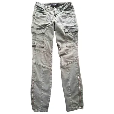 Pre-owned J Brand Trousers In Khaki