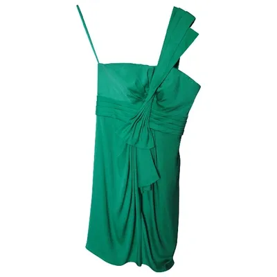 Pre-owned Bcbg Max Azria Mini Dress In Green