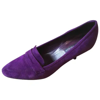 Pre-owned Polo Ralph Lauren Heels In Purple