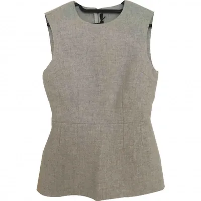 Pre-owned Joseph Wool Top In Grey