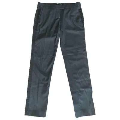 Pre-owned Maje Slim Pants In Black