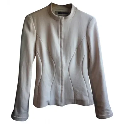 Pre-owned Tara Jarmon Wool Blazer In Beige