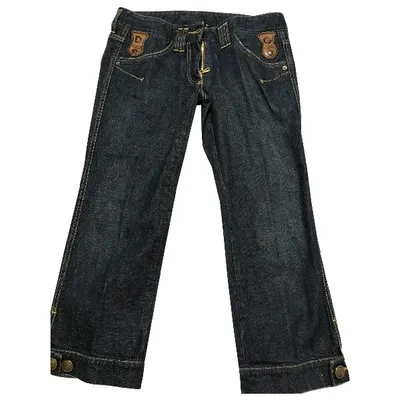 Pre-owned Dolce & Gabbana Blue Cotton Jeans