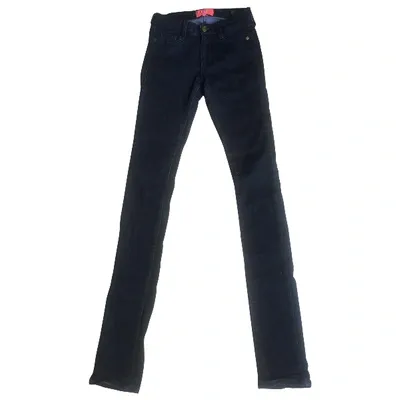 Pre-owned Manoush Slim Jeans In Black