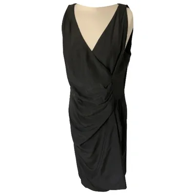 Pre-owned Dries Van Noten Mid-length Dress In Black