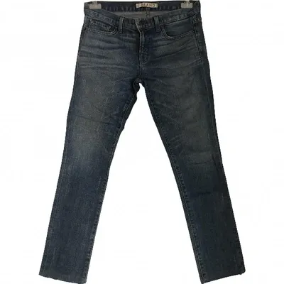 Pre-owned J Brand Straight Jeans In Blue