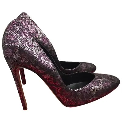 Pre-owned Rupert Sanderson Heels In Purple