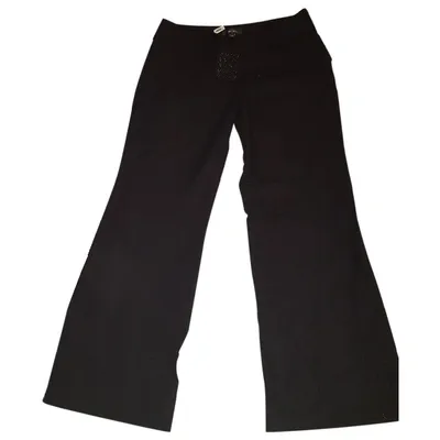 Pre-owned Whistles Cloth Trousers In Black