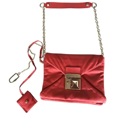 Pre-owned Sonia Rykiel Le Copain Leather Handbag In Red