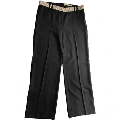 Pre-owned Balenciaga Straight Pants In Black