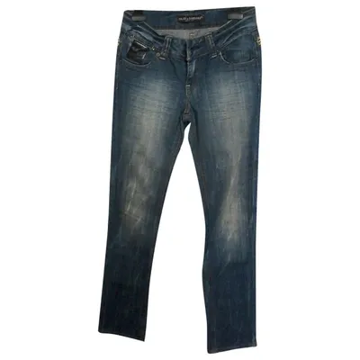 Pre-owned Dolce & Gabbana Straight Jeans In Blue