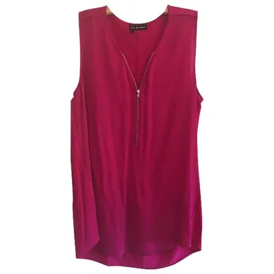 Pre-owned The Kooples Silk Blouse In Pink