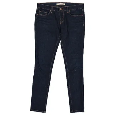 Pre-owned J Brand Slim Jeans In Blue