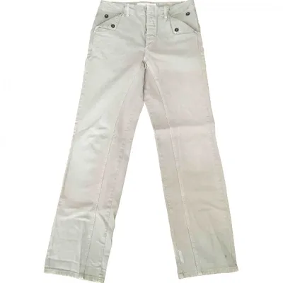 Pre-owned Golden Goose Chino Pants In Ecru