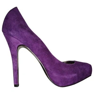 Pre-owned Steve Madden Heels In Purple