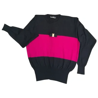 Pre-owned Ferragamo Wool Jumper In Multicolour