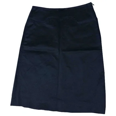 Pre-owned Hugo Boss Mid-length Skirt In Black