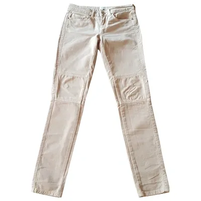 Pre-owned Hoss Intropia Slim Pants In Pink