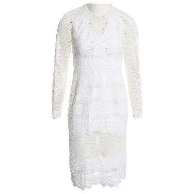 Pre-owned Jonathan Simkhai Mid-length Dress In White