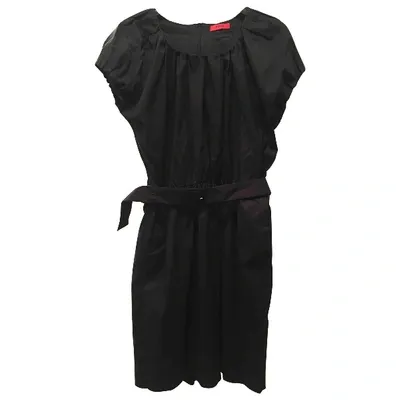 Pre-owned Hugo Boss Mid-length Dress In Black