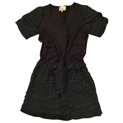 Pre-owned Manoush Mini Dress In Black