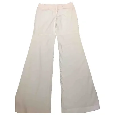 Pre-owned Dolce & Gabbana Trousers In White