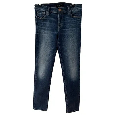 Pre-owned J Brand Slim Jeans In Blue