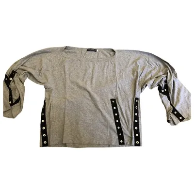 Pre-owned Dolce & Gabbana Grey Cotton Top