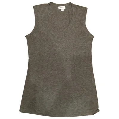 Pre-owned Velvet Vest In Grey